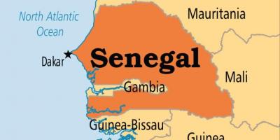 Mapa de dakar Senegal